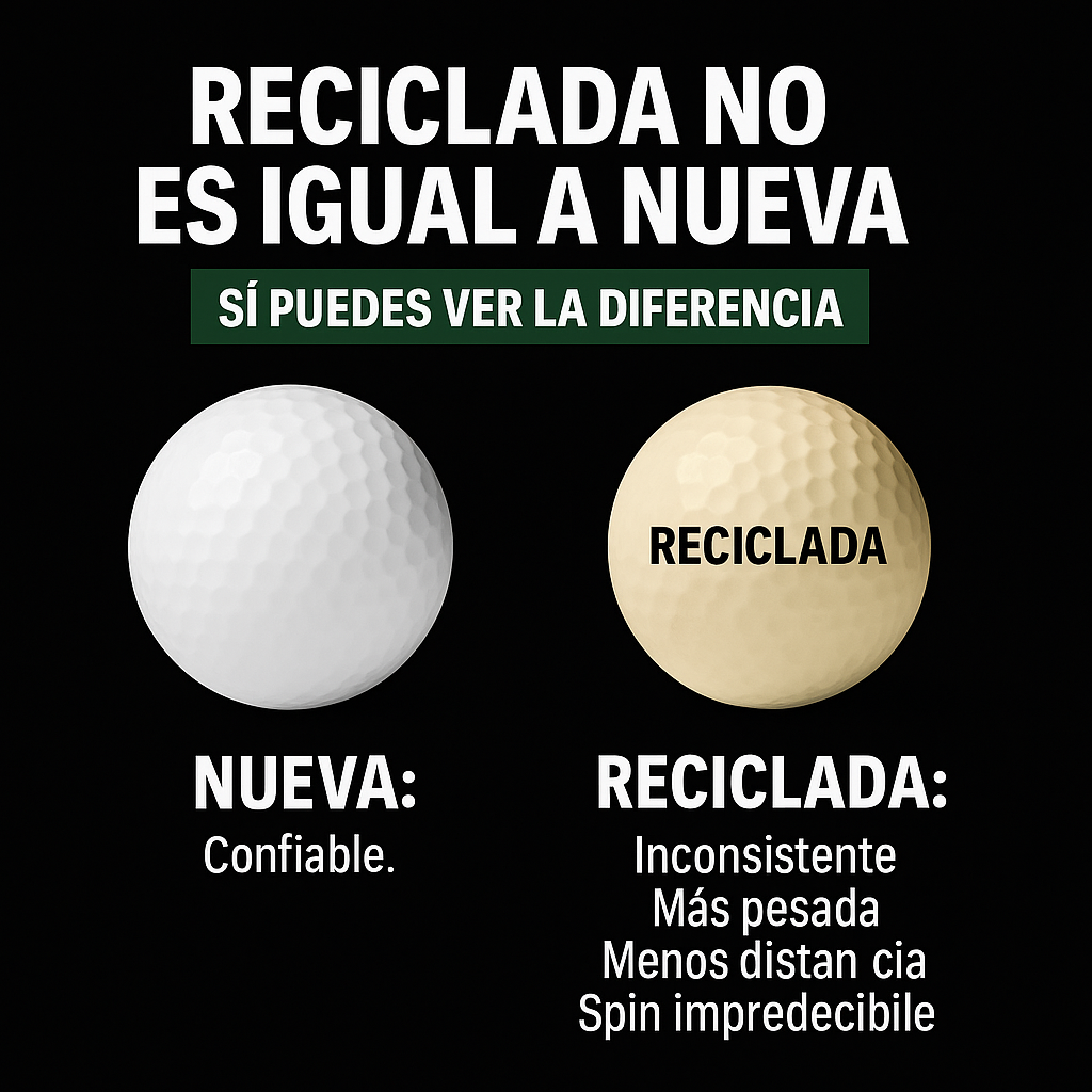 👉 Por qué nunca deberías jugar con pelotas de golf recicladas o de segunda mano