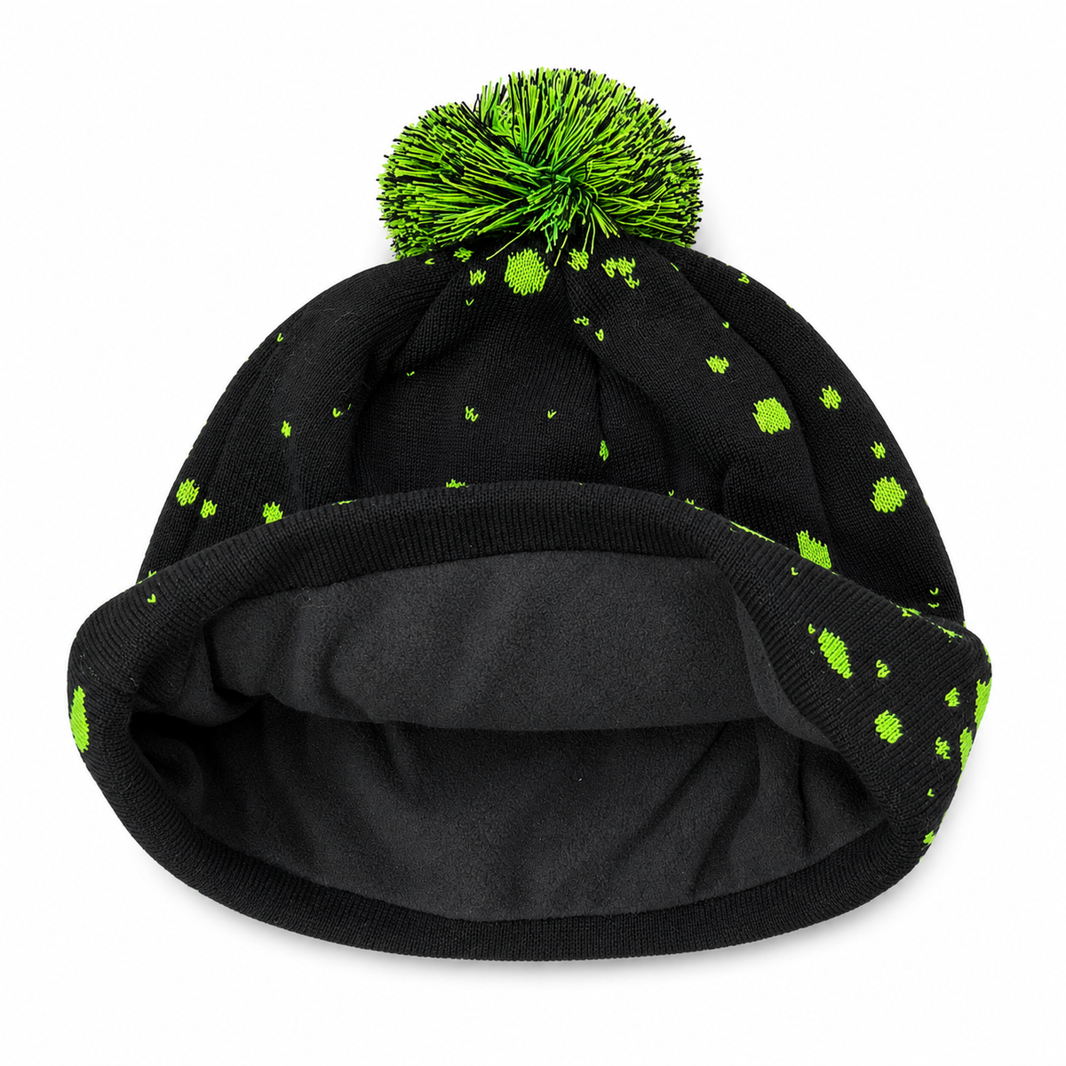 Vice Beanie Black/Lime Drip -  Gorro Invierno