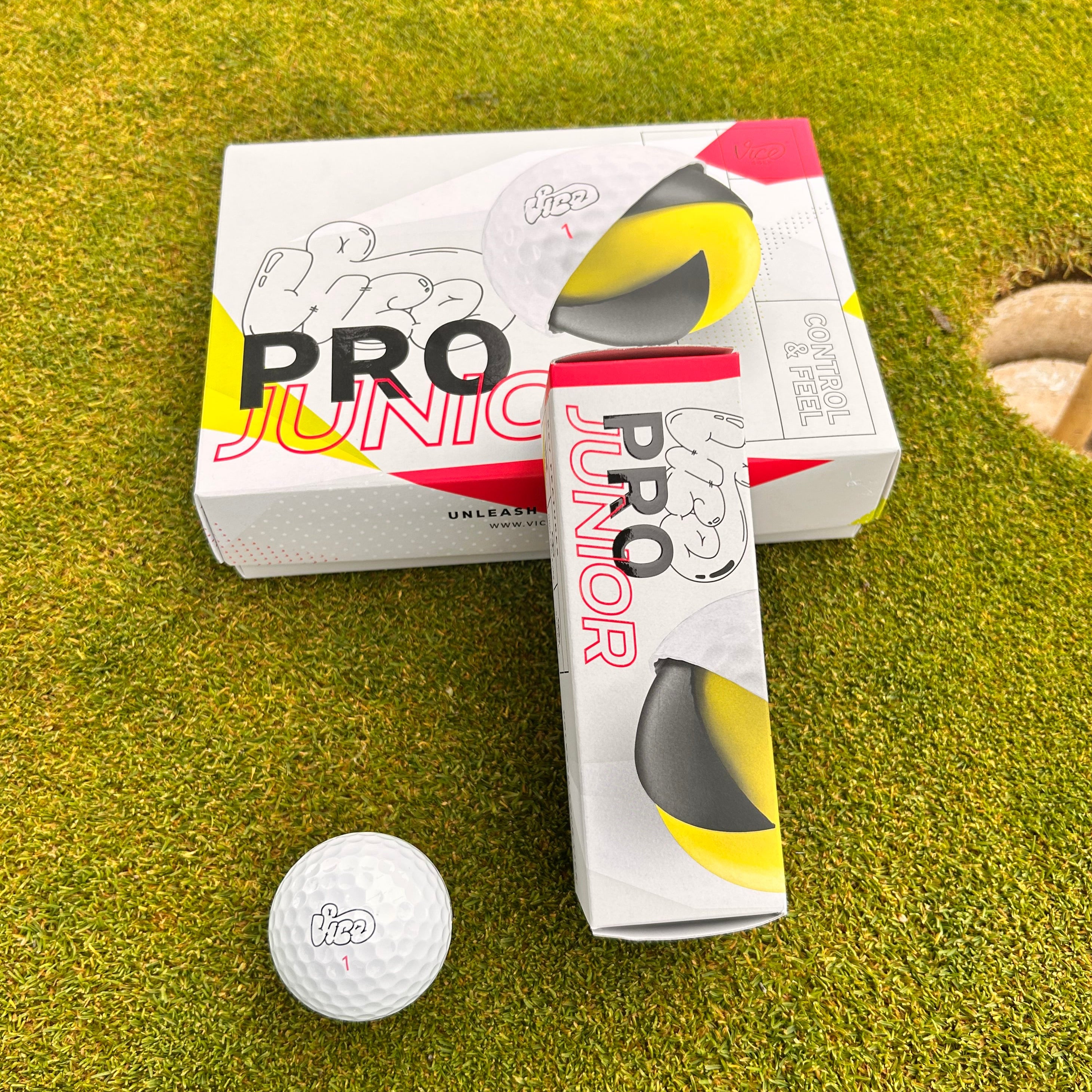 Vice Pro Jr - 12 pelotas de golf para niños