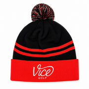 Vice Beanie Striped Black Red -  Gorro Invierno