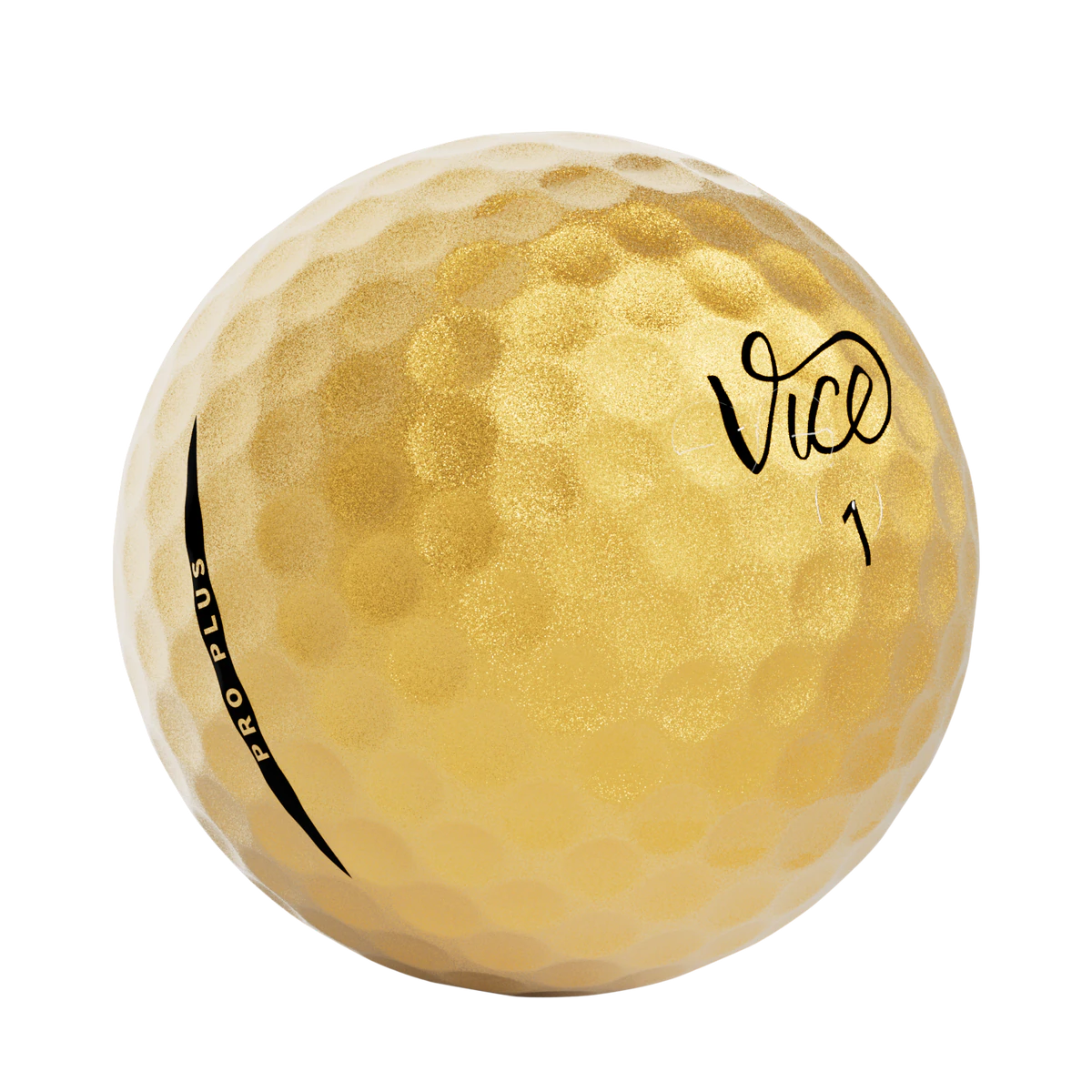 Vice Pro Plus Gold - 12 pelotas de golf de edición limitada