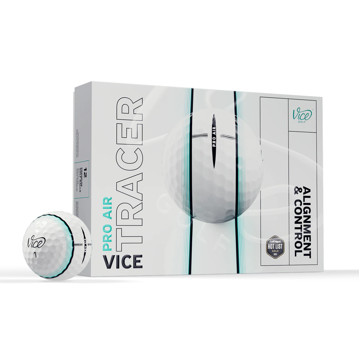 Vice Pro Air Tracer - 12 pelotas de golf
