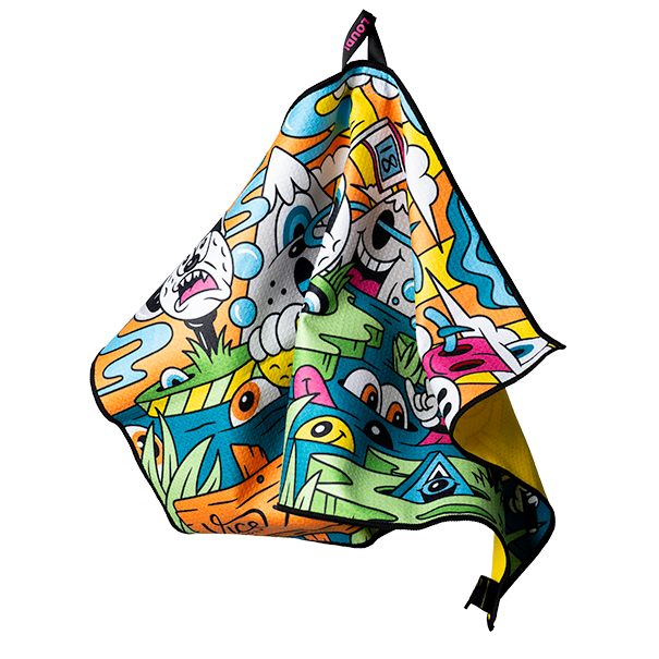 Toalla Vice Shine x Greg Mike - diseño multicolor