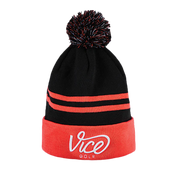 Vice Beanie Striped Black Red -  Gorro Invierno
