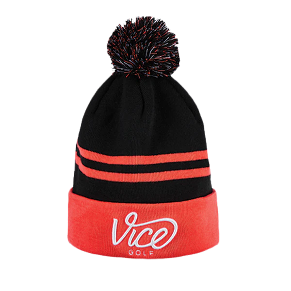 Vice Beanie Striped Black Red -  Gorro Invierno